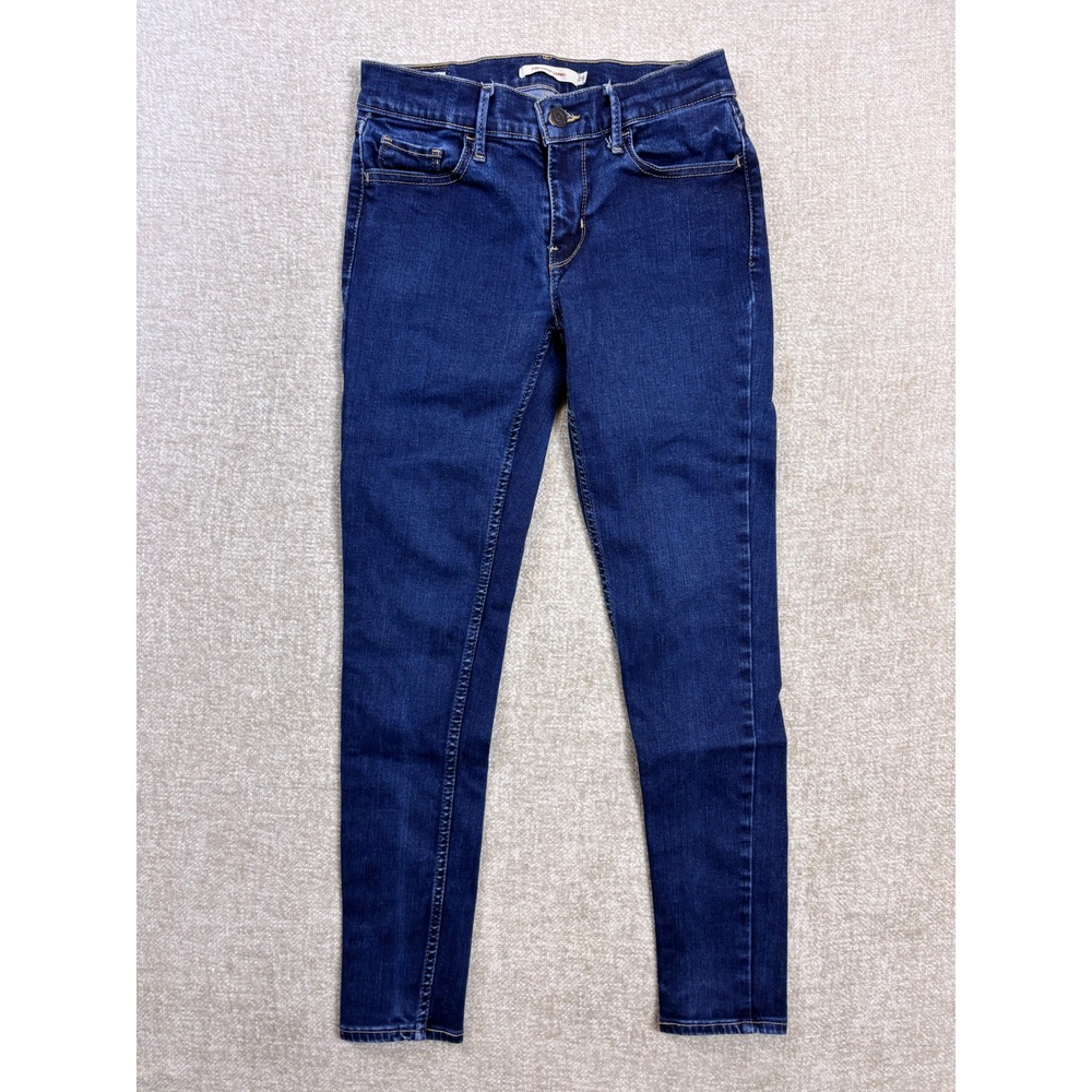 Levis Premium 710 Super Skinny Jeans Indigo Blue Denim 28 25x25